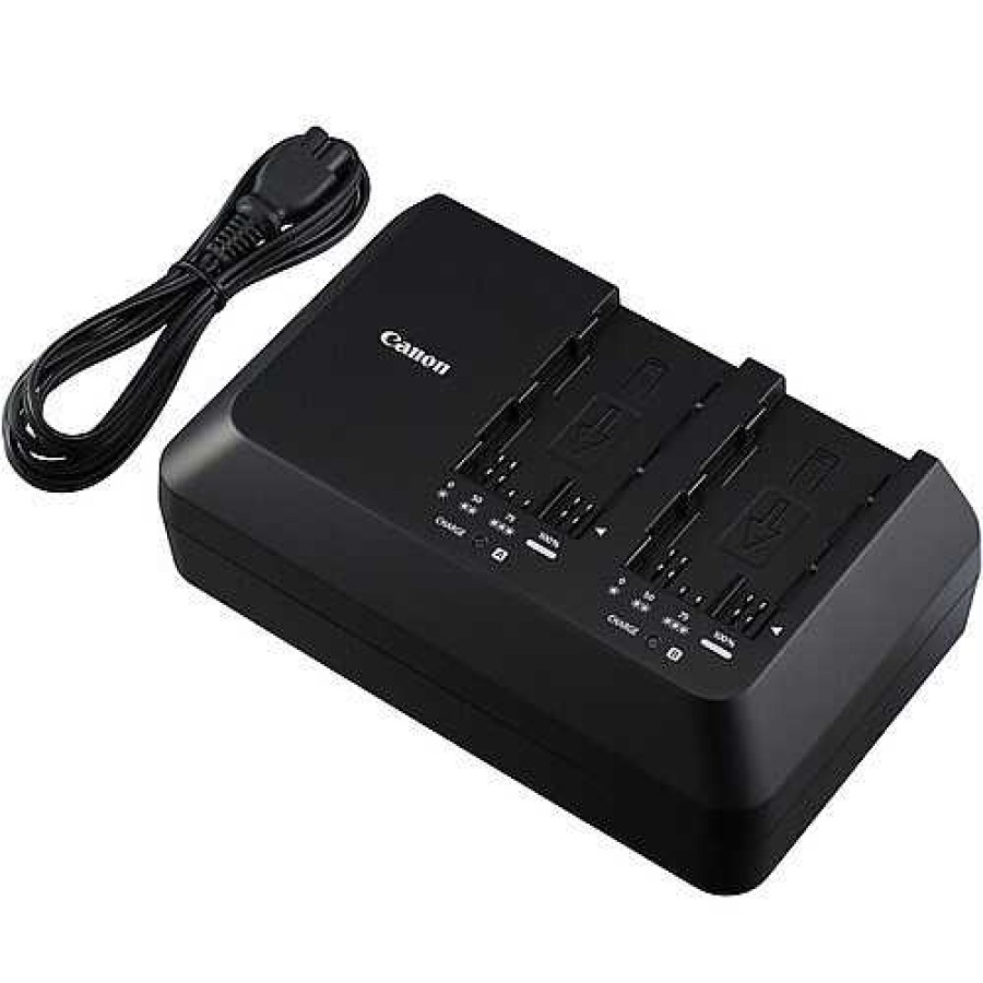 Canon Canon Dual Battery Charger For Eos C300 Mark Ii, C200, And C200B Batteries Battery Chargers & Plates